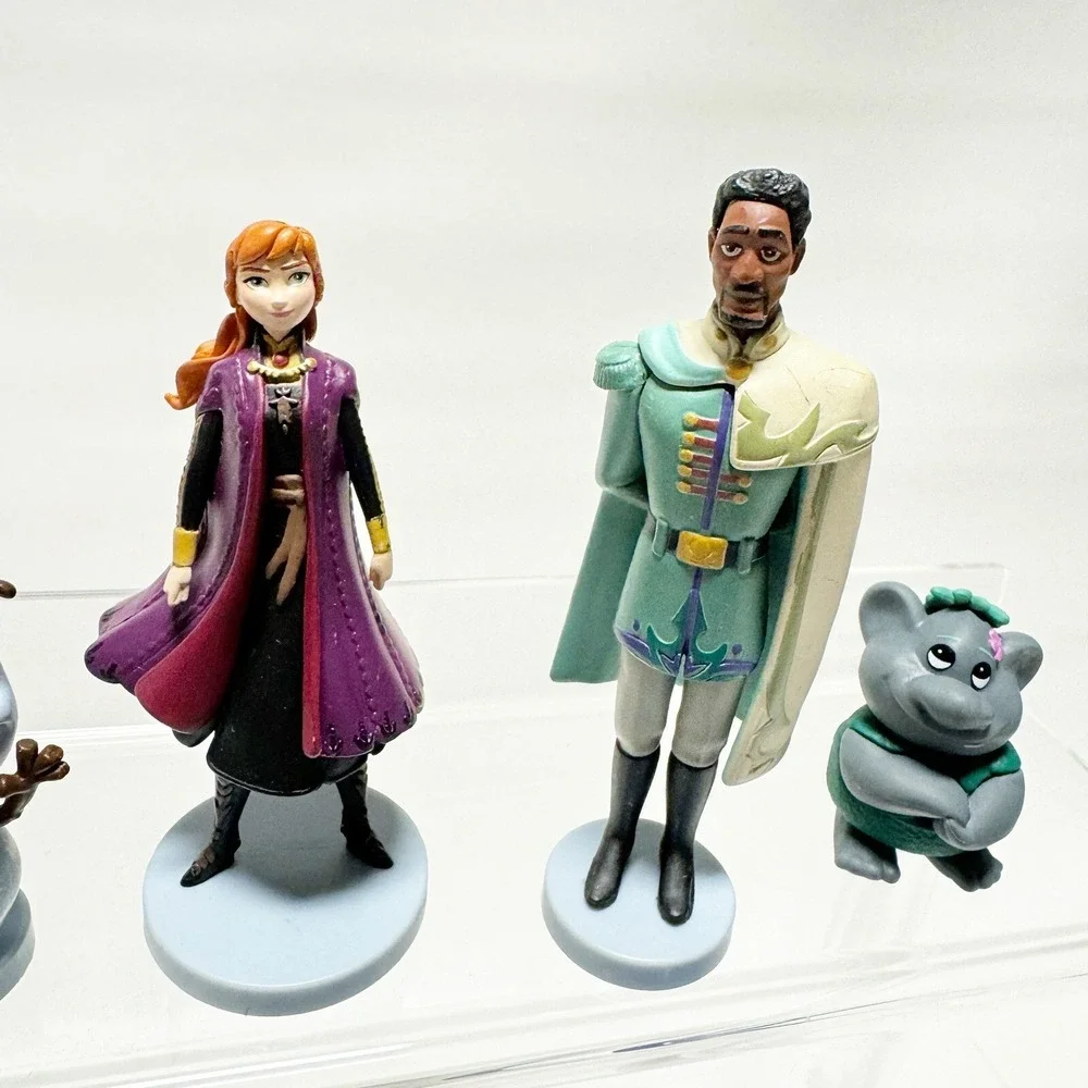Disney Frozen 2 Deluxe Collectible PVC Cake Topper Figures Lot of 10 Anna Olaf